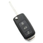 Carcasa cheie tip briceag pentru Audi A8, cu 3 butoane, fara buton de panica, Carguard