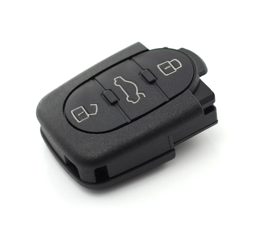 Carcasa cheie cu 3 butoane, baterie 1616 pentru Audi Carguard