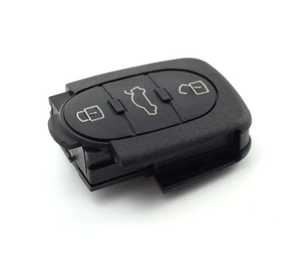 Carcasa cheie cu 3 butoane, baterie 1616 pentru Audi Carguard