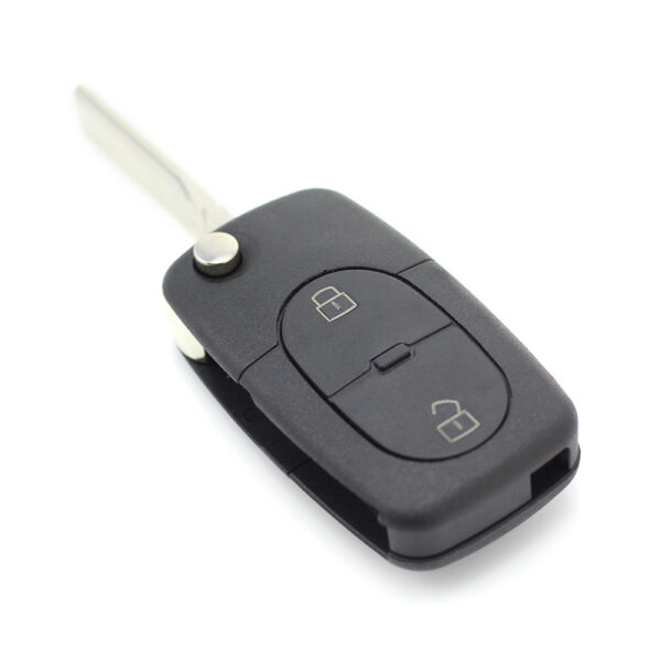 Carcasa cheie tip briceag cu 2+1 butoane si buton panica, baterie CR2032 pentru Audi Carguard - imagine 7