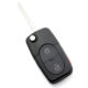 Carcasa cheie tip briceag cu 2+1 butoane si buton panica, baterie 1616 pentru Audi Carguard