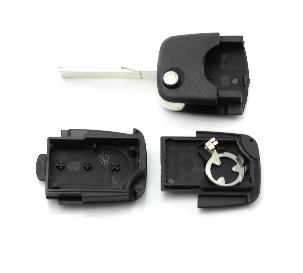 Carcasa cheie tip briceag cu 3 butoane, baterie 1616 pentru Audi Carguard