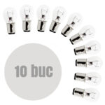 Bec auto P21/5W BAY15d 12V 21/5W Carguard, set 10 bucati