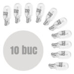 Bec auto W3W T10 12V 3W, set 10 buc, Carguard