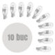 Bec auto W3W T10 12V 3W, set 10 buc, Carguard