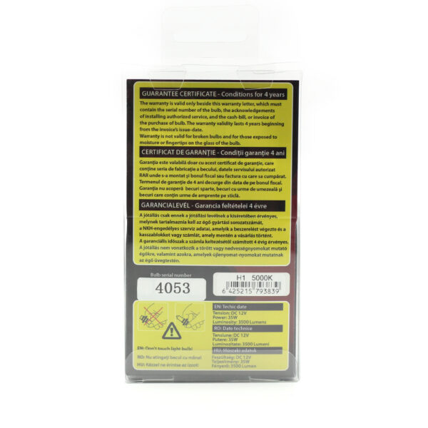 Bec Xenon H1 12V 35W Carguard, 5000K +20% Extra Power, 3500 lm - imagine 5