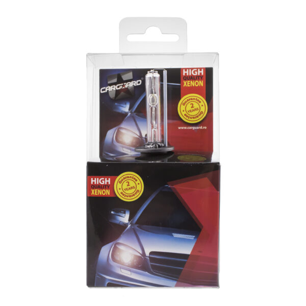 Bec Xenon H1 12V 35W Carguard, 6000K alb rece, 3500 lm - imagine 2