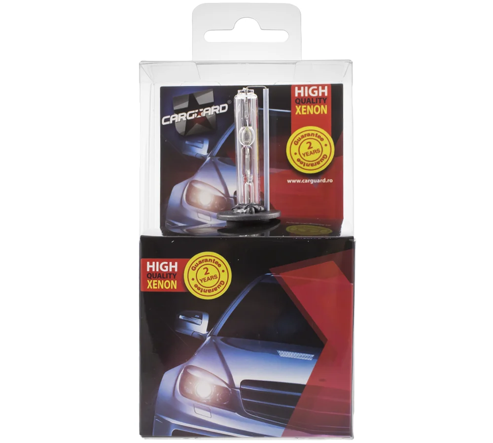 Bec Xenon H1 12V 35W Carguard, 6000K alb rece, 3500 lm