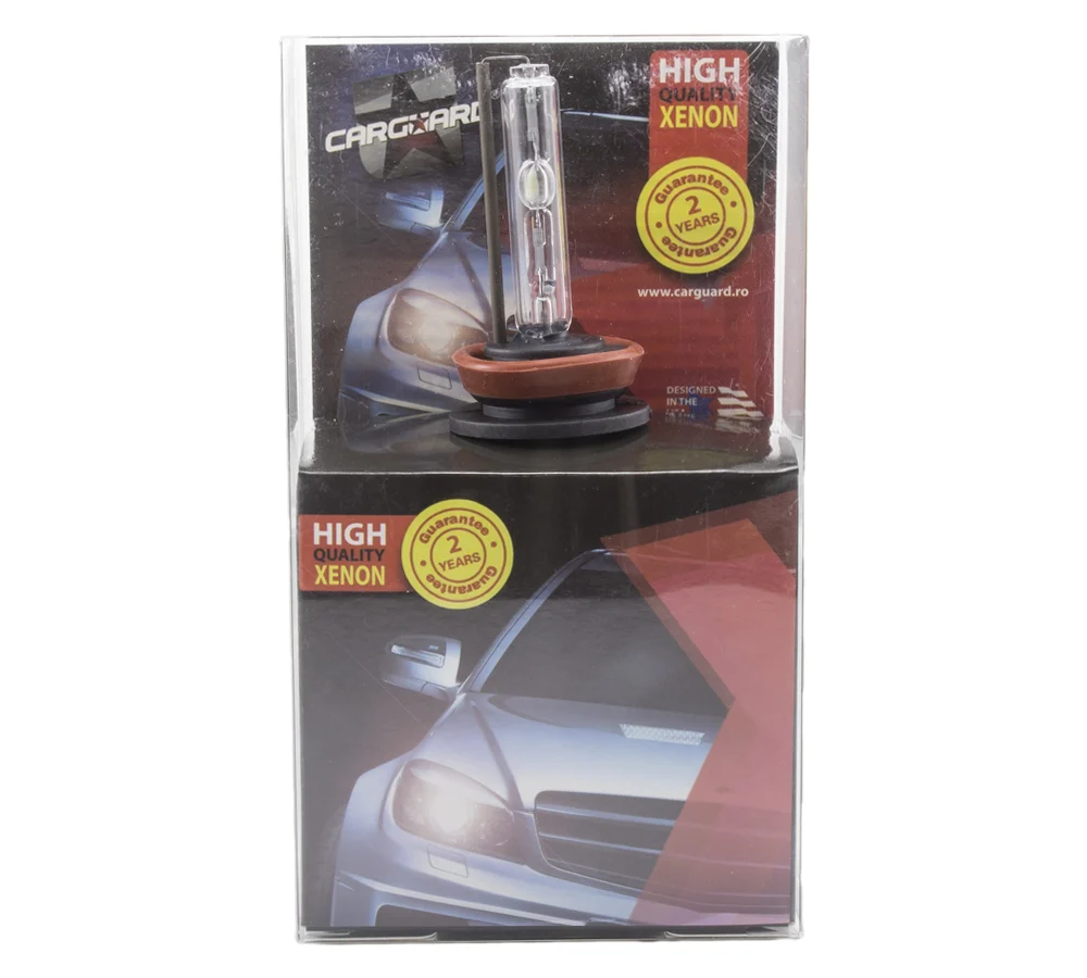 Bec Xenon H8 12V 35W Carguard, 4300K culoare originala, 3500 lm 1 Bec Xenon H8 12V 35W Carguard, 4300K culoare originala, 3500 lm