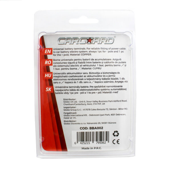 Borne baterie auto din cupru, CARGUARD, set 2 bucati - imagine 4