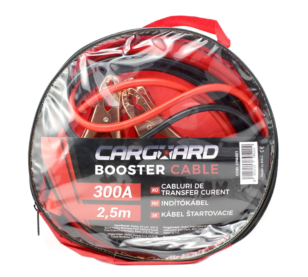 Cablu de curent auto, CARGUARD, 300 A, lungime 2,5 m