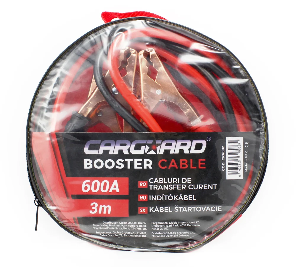 Cablu de curent auto, CARGUARD, 600 A, lungime 3 m