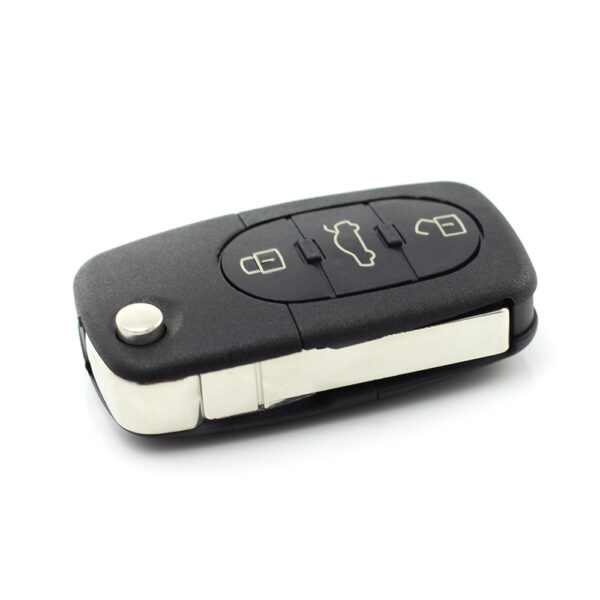 Carcasa cheie tip briceag cu 3 butoane, baterie 1616 pentru Audi Carguard - imagine 2