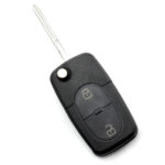 Carcasa cheie tip briceag cu 2 butoane, baterie 1616 pentru Audi Carguard