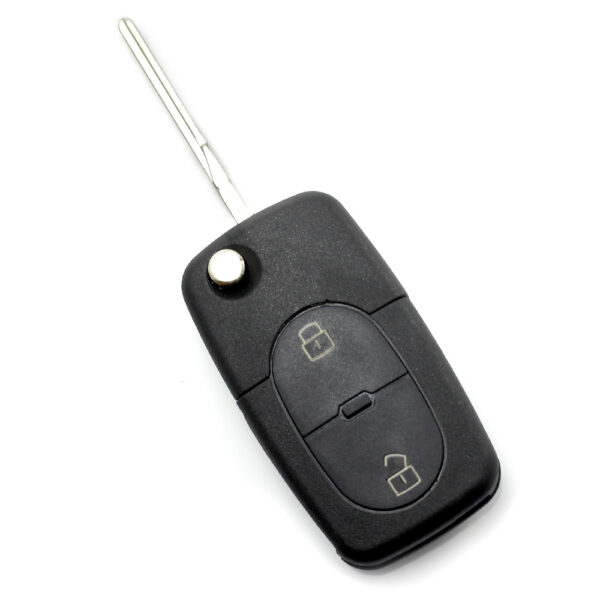 Carcasa cheie tip briceag cu 2 butoane, baterie 1616 pentru Audi Carguard - imagine 1