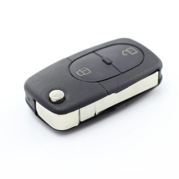 Carcasa cheie tip briceag cu 2 butoane, baterie 1616 pentru Audi Carguard - imagine 2