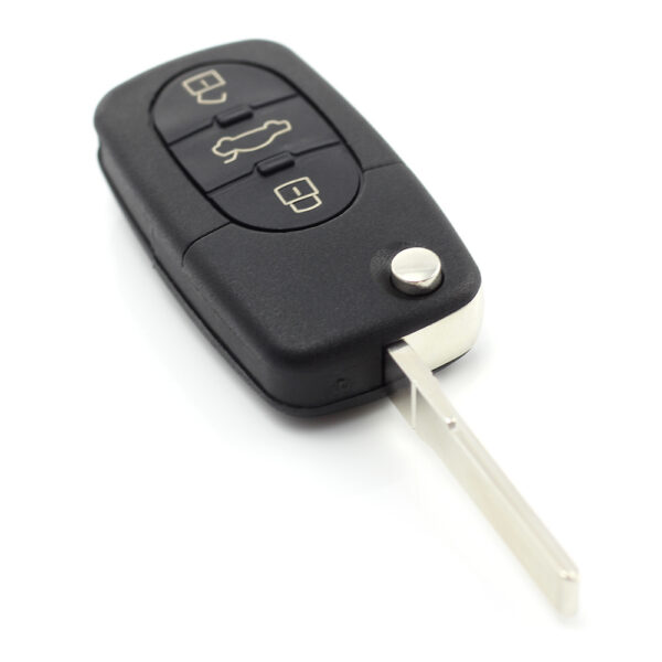 Carcasa cheie tip briceag cu 3 butoane, baterie 1616 pentru Audi Carguard - imagine 7