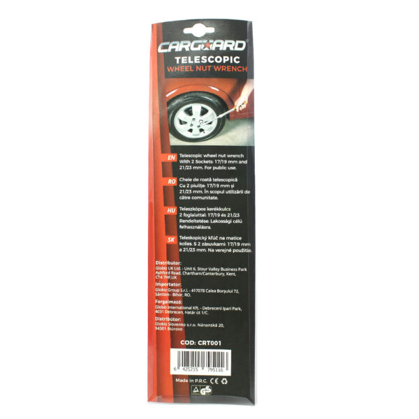 Cheie de roata telescopica Carguard, 17/19 mm, 21/23 mm, 350-530 mm - imagine 6