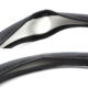 Husa volan auto Carguard, perle, 38 cm, negru - imagine 3