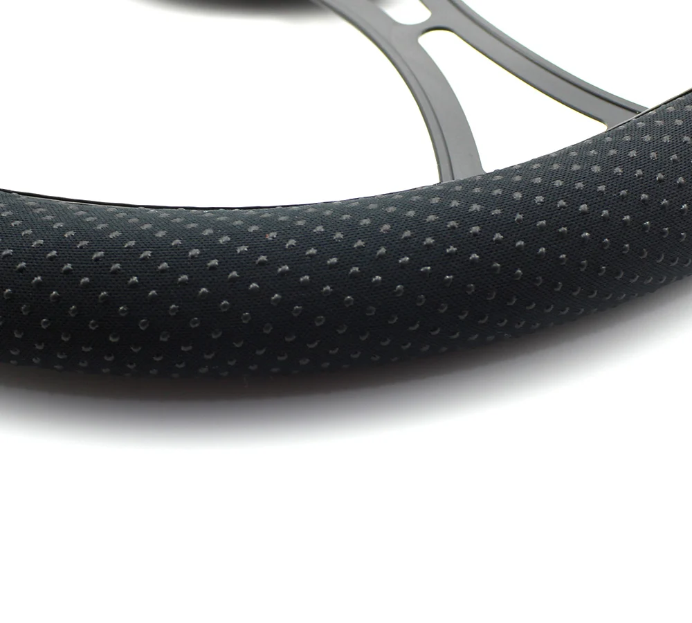 Husa volan auto Carguard, perle, 38 cm, negru