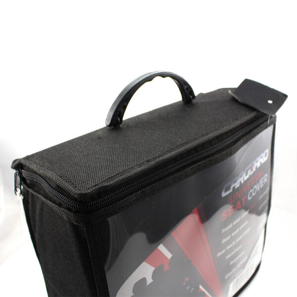Huse universale scaune auto Carguard, model fluturasi, poliester, negru - imagine 5