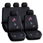Huse universale scaune auto Carguard, model fluturasi, poliester, negru