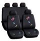 Huse universale scaune auto Carguard, model fluturasi, poliester, negru