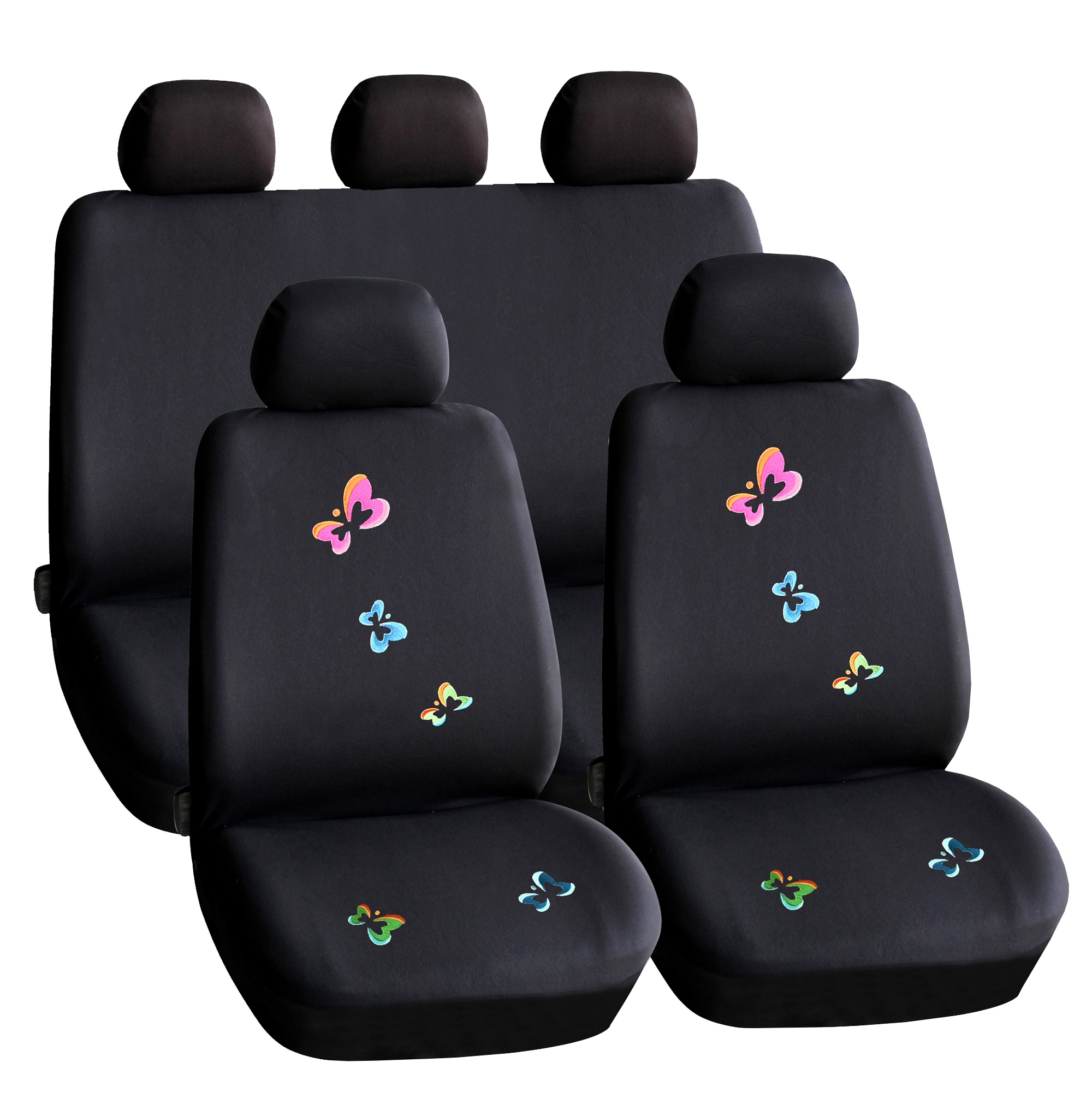 carguard-huse-universale-pentru-scaune-auto-cu-fluturasi1.jpg Huse universale scaune auto Carguard, model fluturasi, poliester, negru - imagine 1