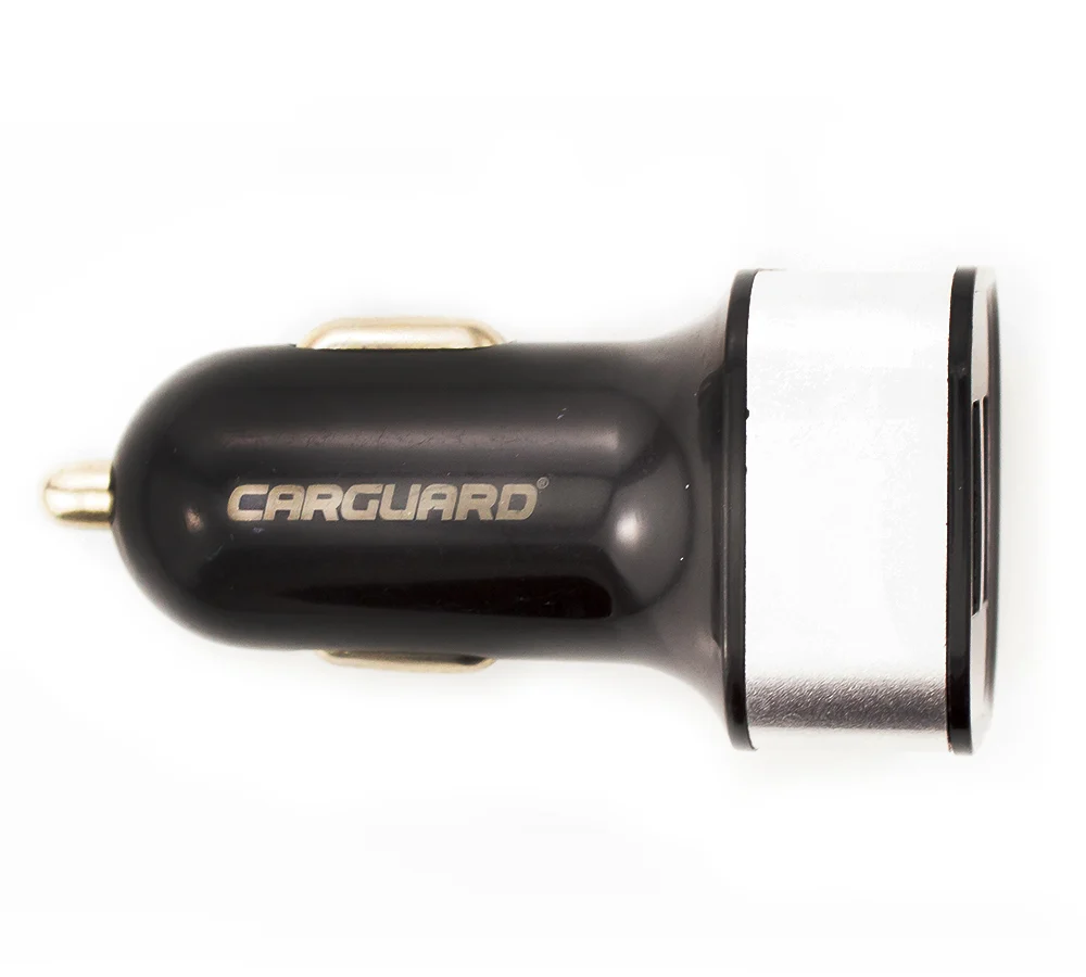Incarcator auto USB Carguard, 2100mA, negru/gri
