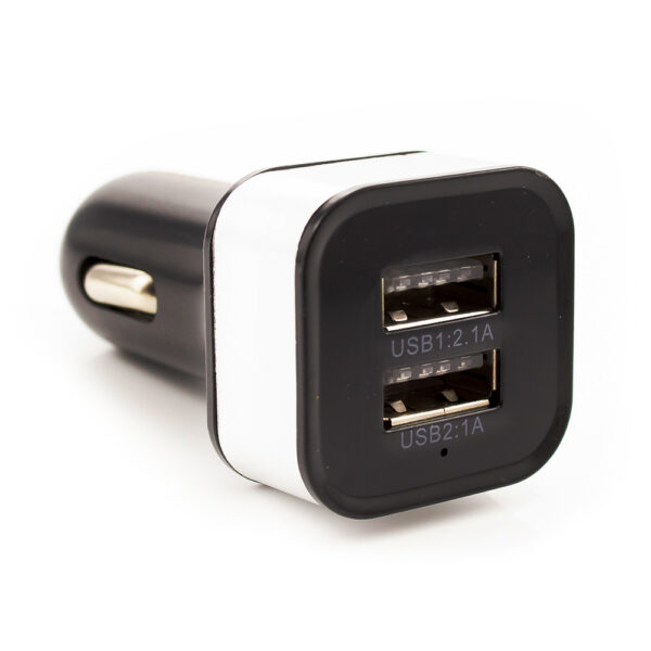 Incarcator auto USB Carguard, 2100mA, negru/gri - imagine 1