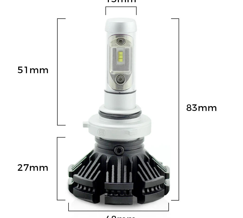 LED auto Carguard 9006-HB4, 12-24V, 4000 lumeni, Super White, 3 ani garantie