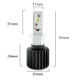 LED auto Carguard H3, faruri auto, 4000 lumeni, 12-24V, 3 ani garantie - imagine 2