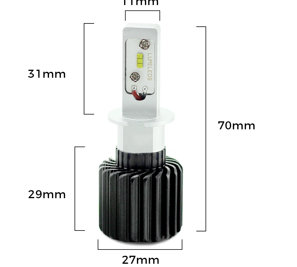LED auto Carguard H3, faruri auto, 4000 lumeni, 12-24V, 3 ani garantie