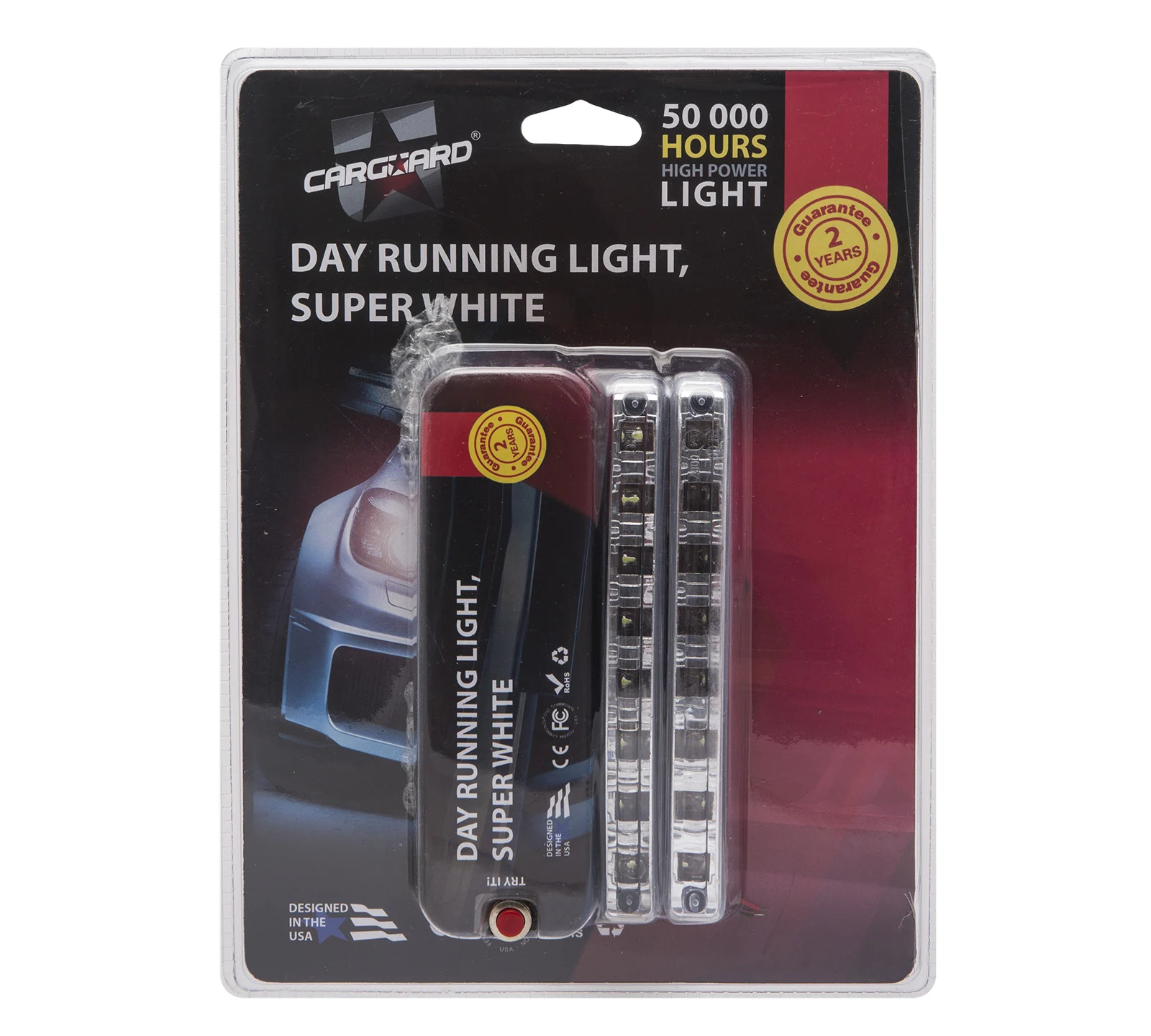 Lumini de zi auto Carguard, LED SMD, 8W, 900 lm, 12V, stabilizare magnetica