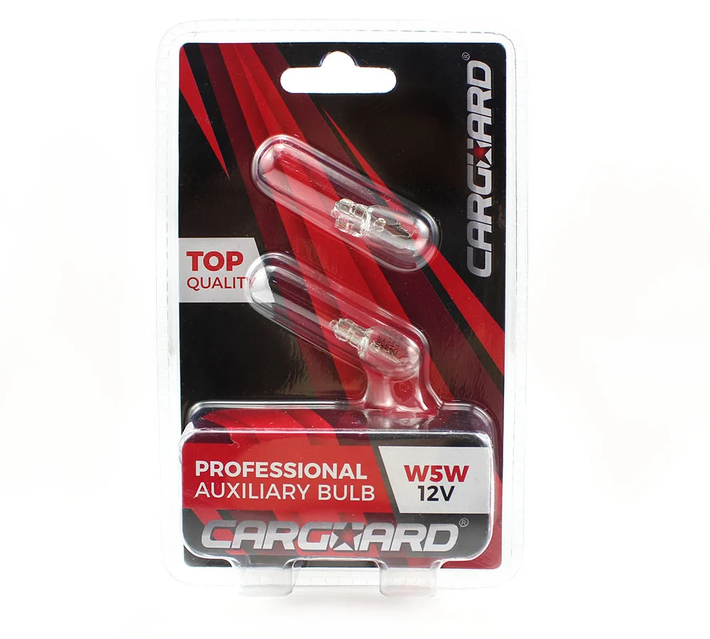 Set 2 becuri auto W5W 12V 5W, Carguard