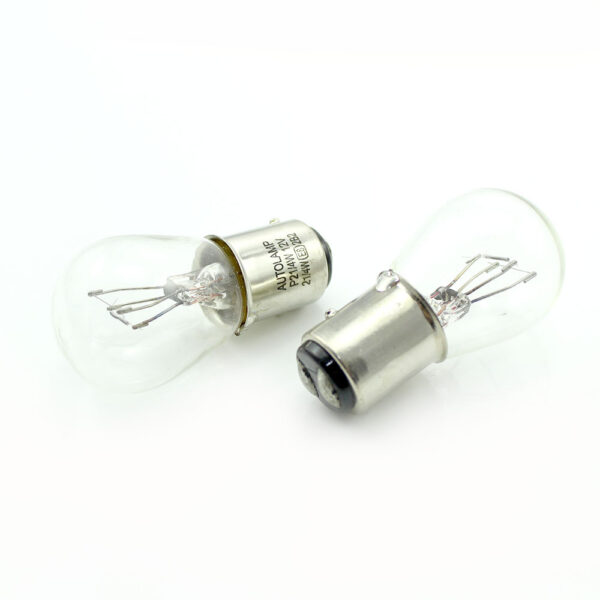 Set 2 becuri P21/4W 12V Carguard, dublu filament - imagine 2