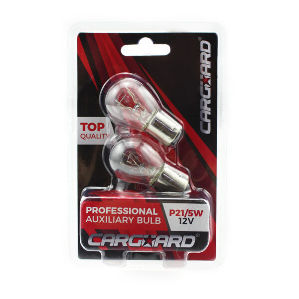 Set 2 becuri auto P21/5W 12V, Carguard - imagine 1