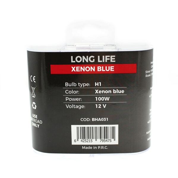 Set 2 becuri Halogen H1 12V 100W Carguard, +130% intensitate, Long Life - imagine 5