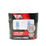 Set 2 becuri Halogen H3 12V 55W Carguard, +100% intensitate, Long Life