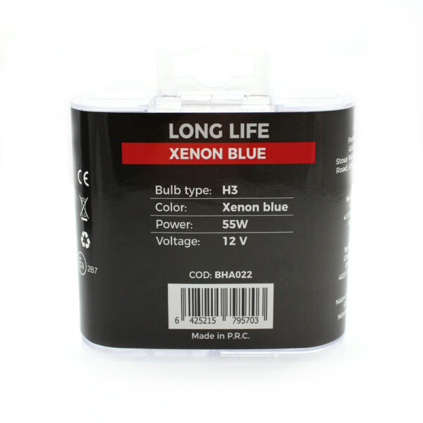 Set 2 becuri Halogen H3 12V 55W Carguard, +100% intensitate, Long Life - imagine 6