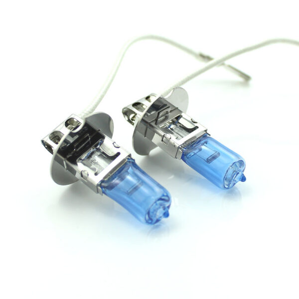 Set 2 becuri Halogen H3 12V 55W Carguard, +100% intensitate, Long Life - imagine 2