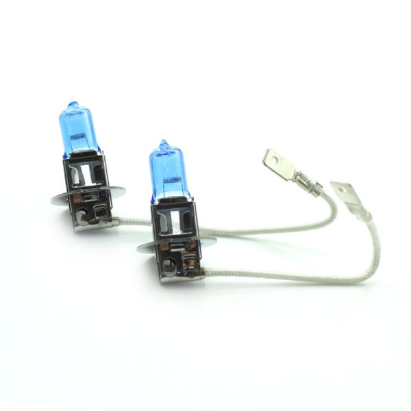 Set 2 becuri Halogen H3 12V 55W Carguard, +100% intensitate, Long Life - imagine 3