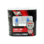 Set 2 becuri Halogen H3 12V 100W Carguard, +130% intensitate, Long Life