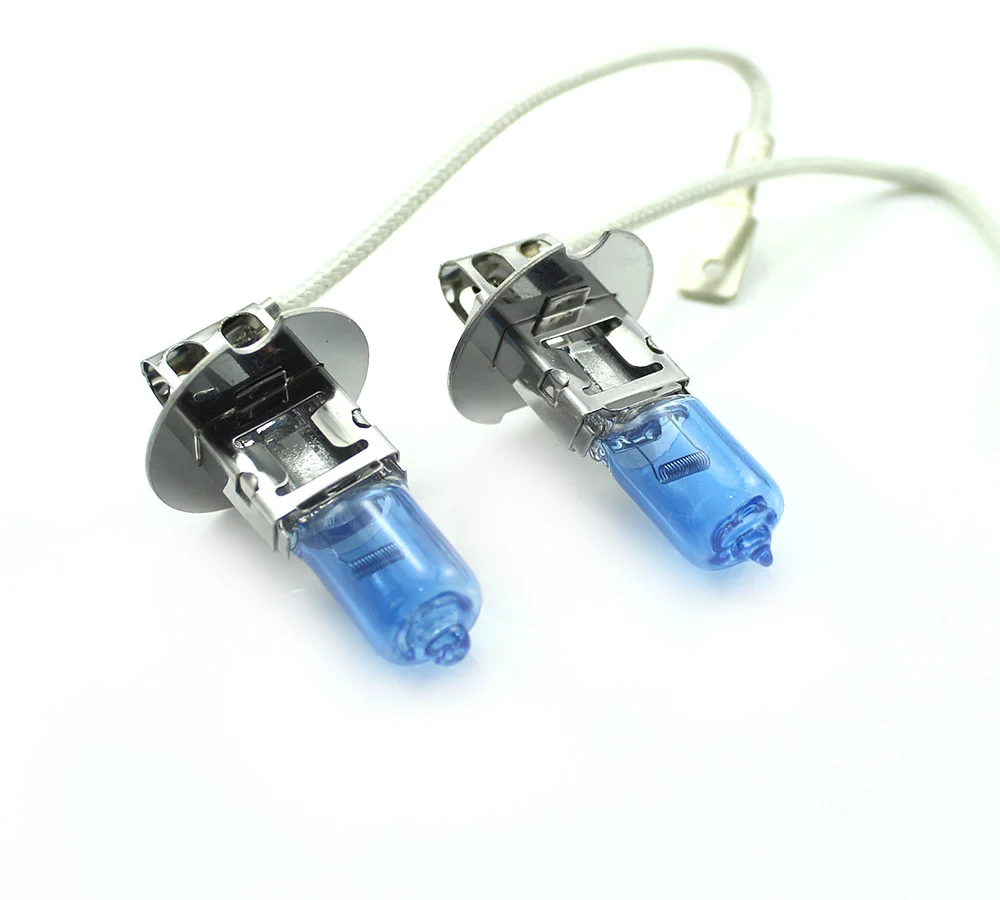 Set 2 becuri Halogen H3 12V 100W Carguard, +130% intensitate, Long Life