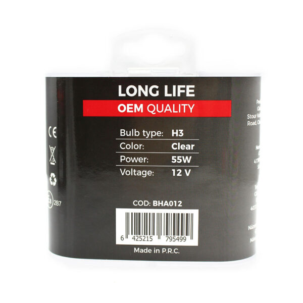 Set 2 becuri Halogen H3 12V 55W Carguard, +50% intensitate, Long Life - imagine 6