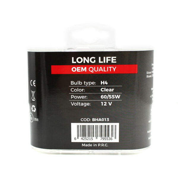 Set 2 becuri Halogen H4 12V 55W Carguard, +50% intensitate, Long Life - imagine 5