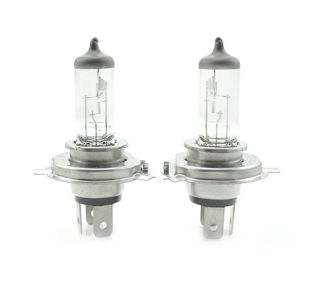 Set 2 becuri Halogen H4 12V 55W Carguard, +50% intensitate, Long Life