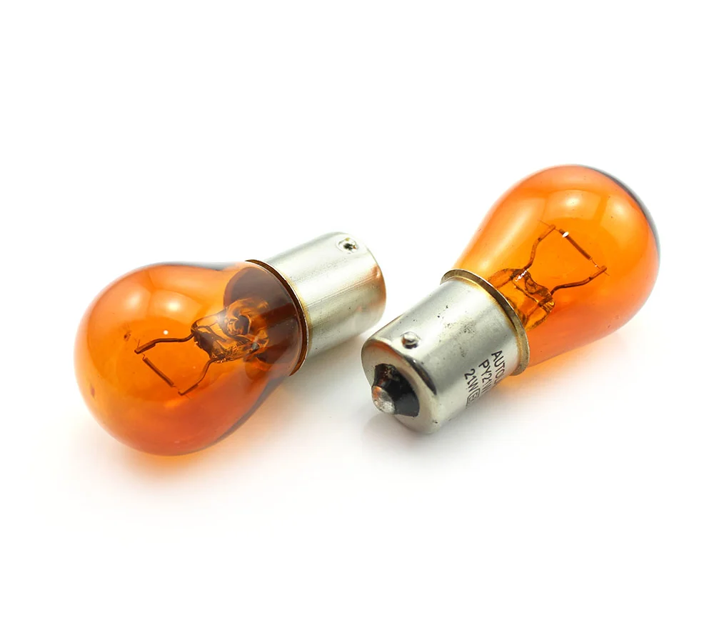 Set 2 becuri PY21W 12V Carguard, portocalii