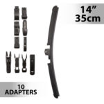 Stergator profesional de parbriz Carguard, 14" (35 cm), multiadaptor, profil de cauciuc, functionare silentioasa