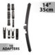 Stergator profesional de parbriz Carguard, 14" (35 cm), multiadaptor, profil de cauciuc, functionare silentioasa